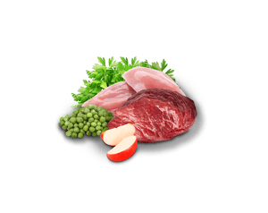 Zutaten fuer Hunde mit Rind und Truthahn