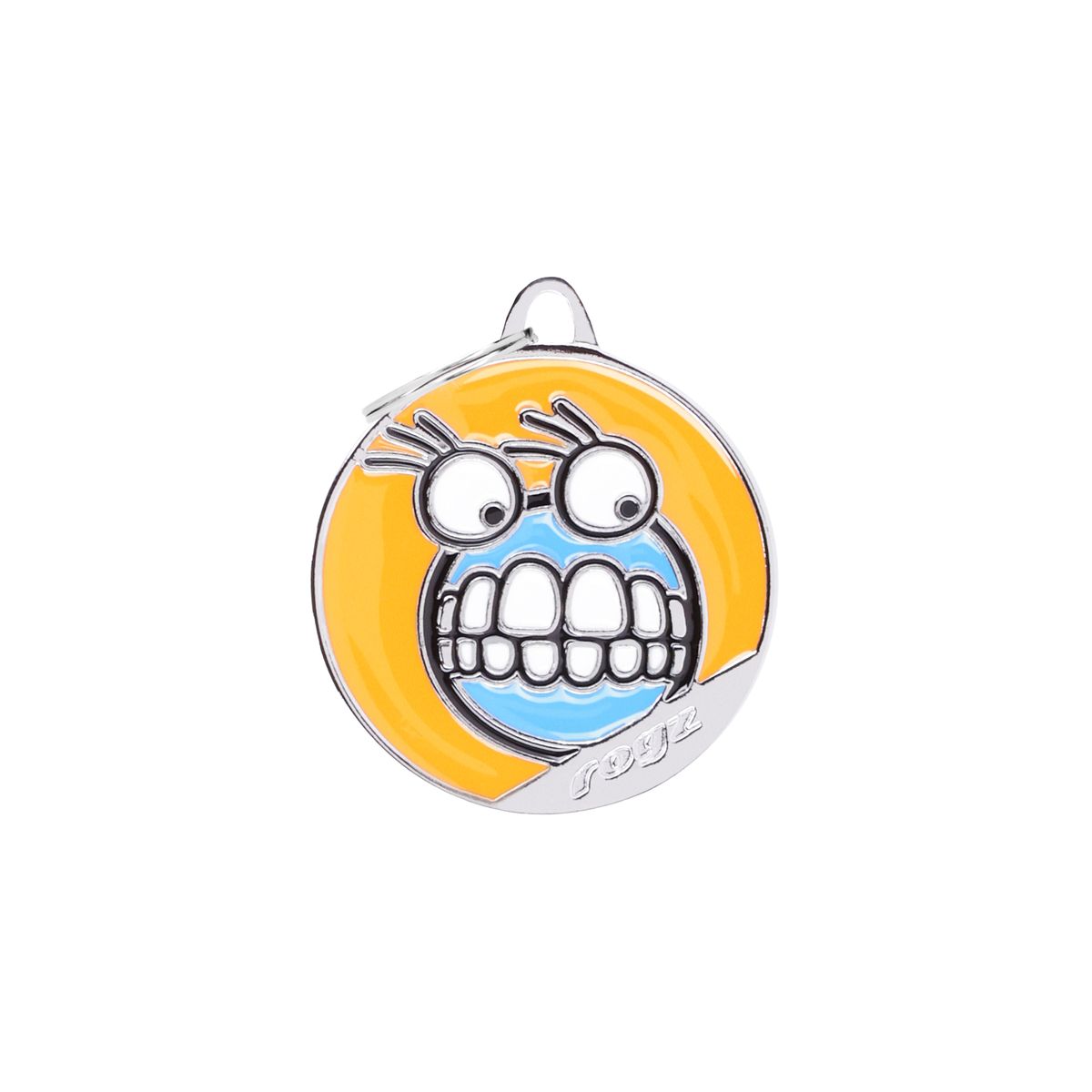 rogz Orange Grinz ID Tag für Hunde