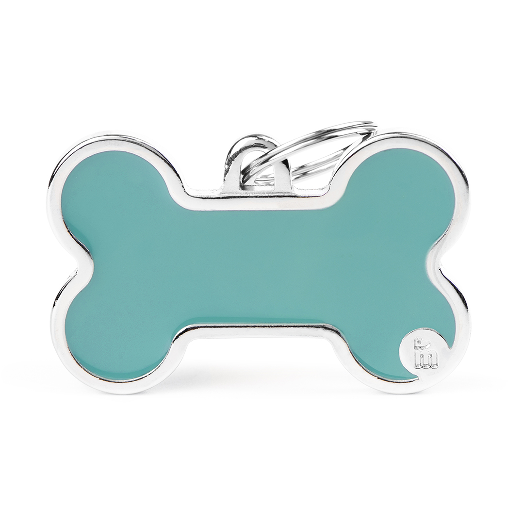 MyFamily Bone Logo ID-Tag in türkis